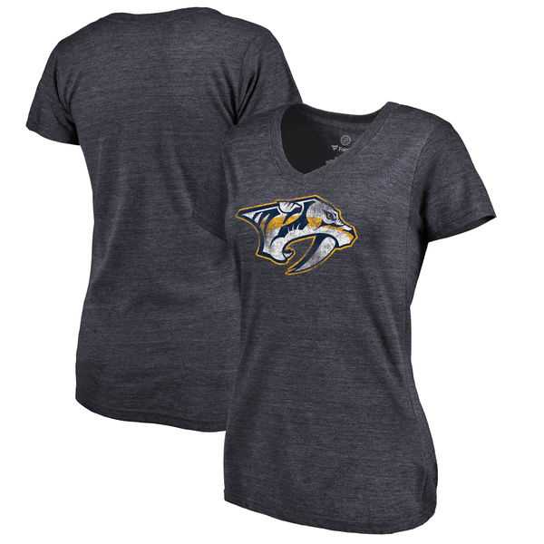 Women's Nashville Predators Distressed Team Primary Logo Tri Blend T-Shirt Navy FengYun,We sell and wholesale Women's Nashville Predators Distressed Team Primary Logo Tri Blend T-Shirt Navy FengYun on line form chian!